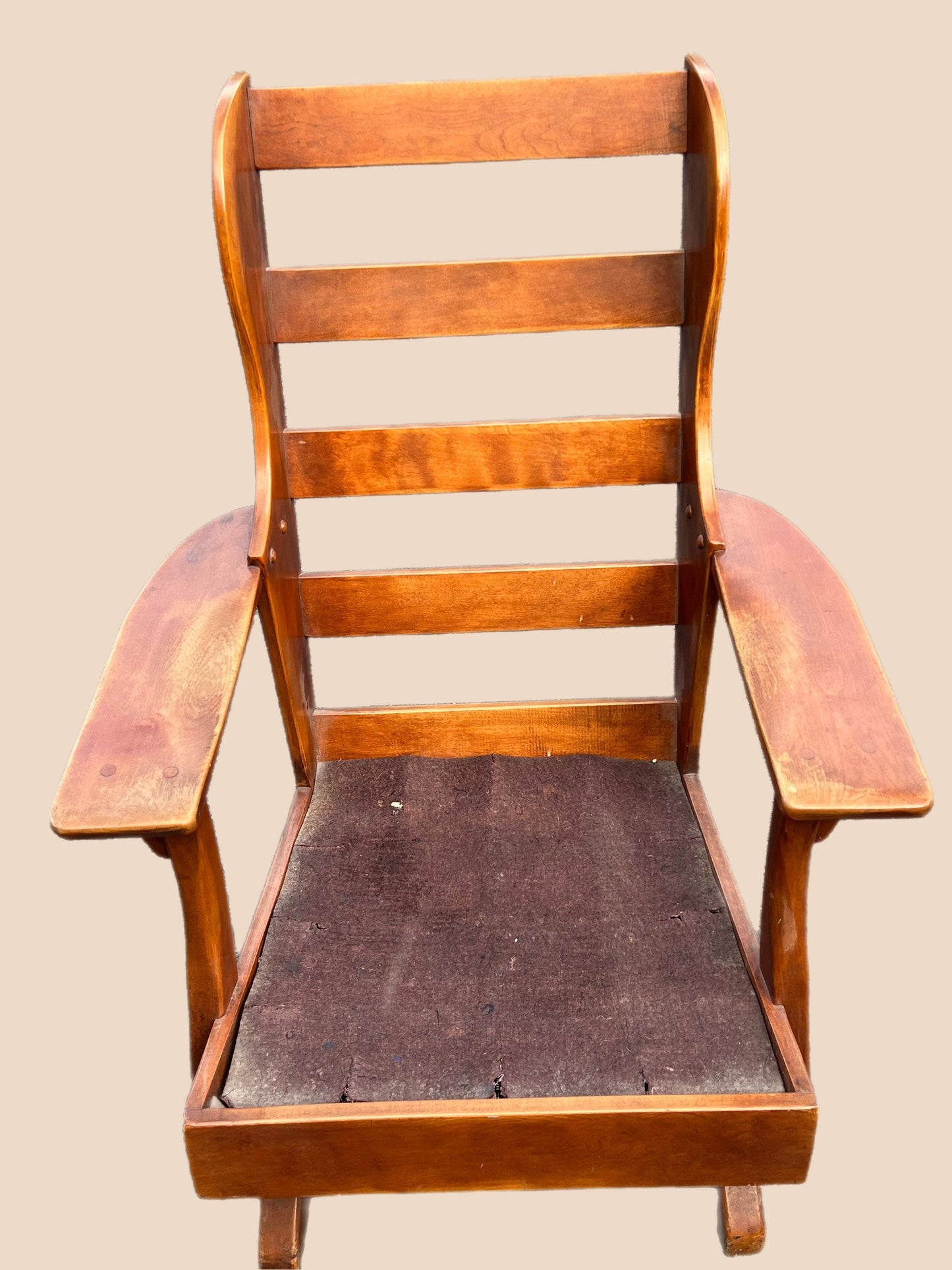 Vintage Cushman Colonial Rocker: Manchester High Back Wing Chair