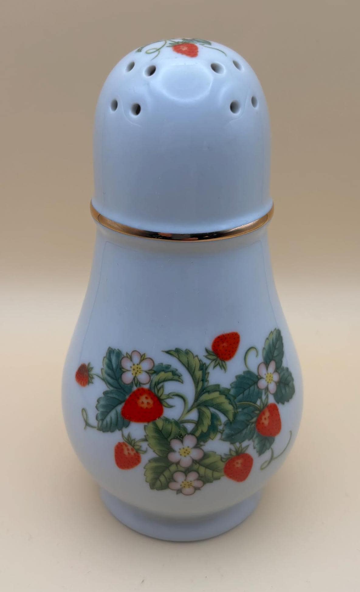 Vintage Porcelain Salt Shaker Avon Gold Gilded Lover Antiques and Vintage