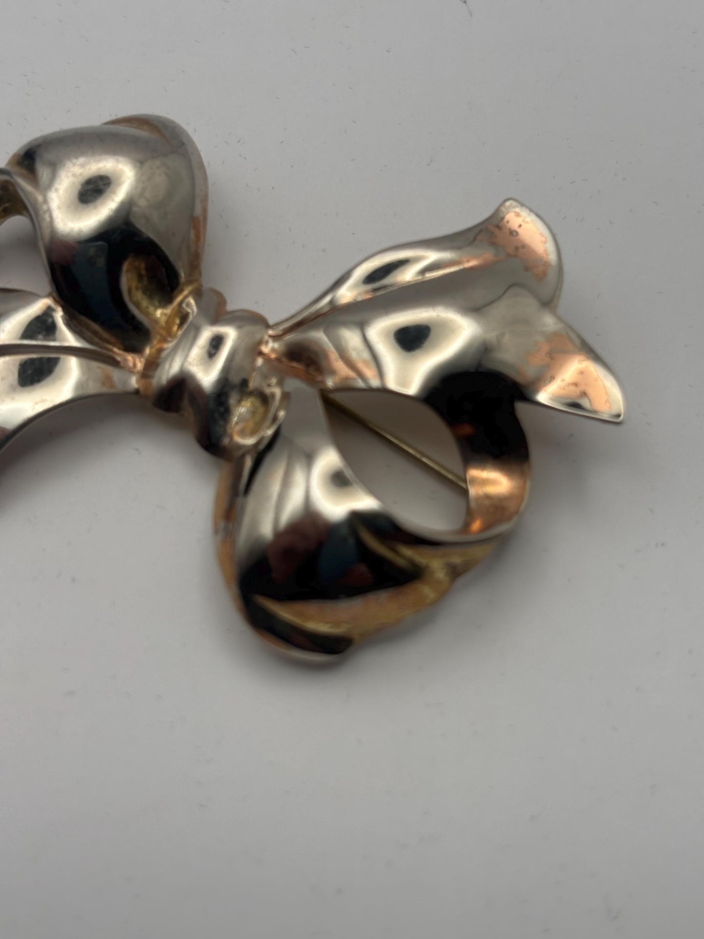 Monet Sterling Silver Bow Pin Brooch, Jewelry Gifts