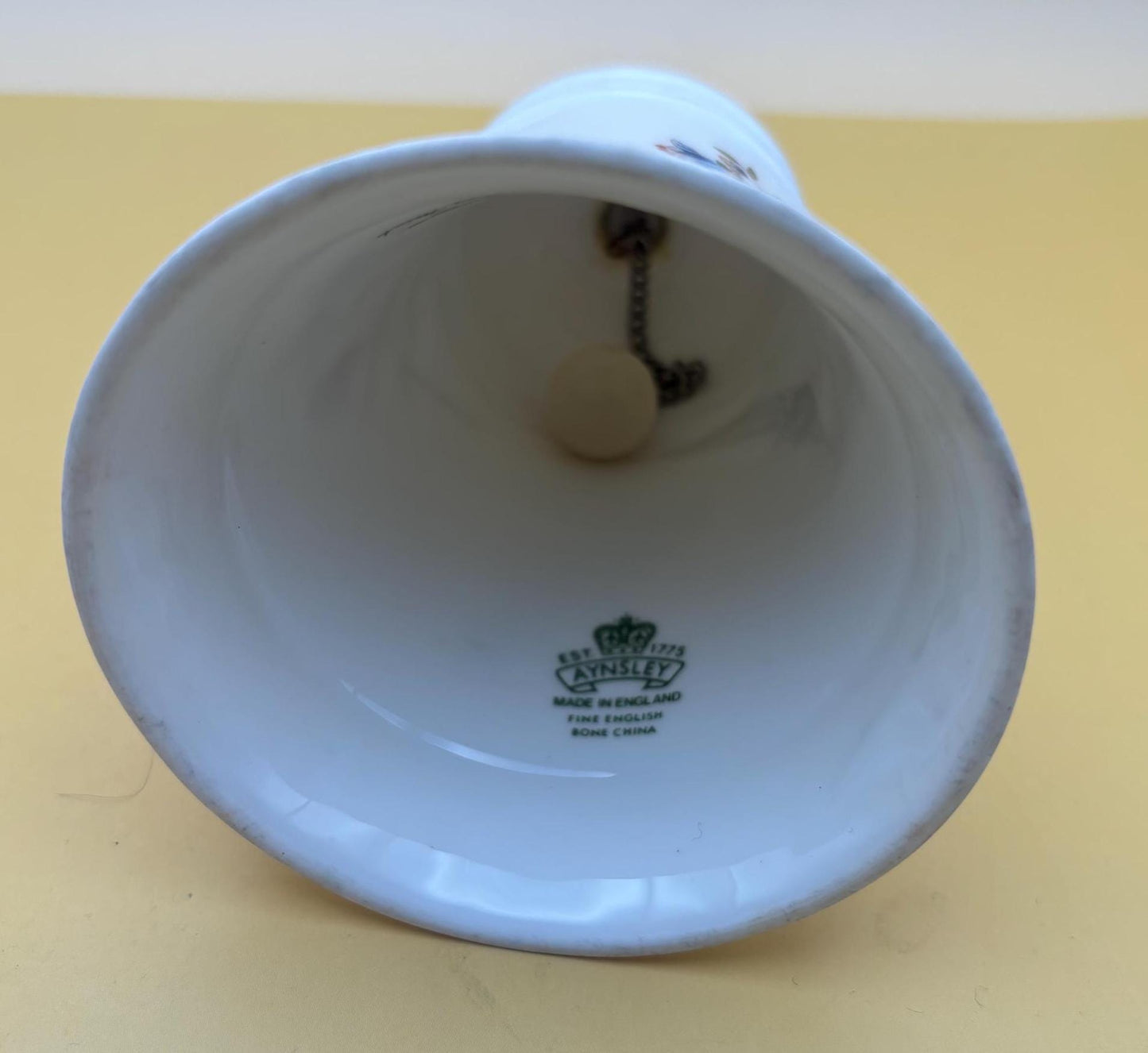 Vintage Royal Aynsley Porcelain Bell Danbury Mint Bell Gift Lover Antiques and Vintage