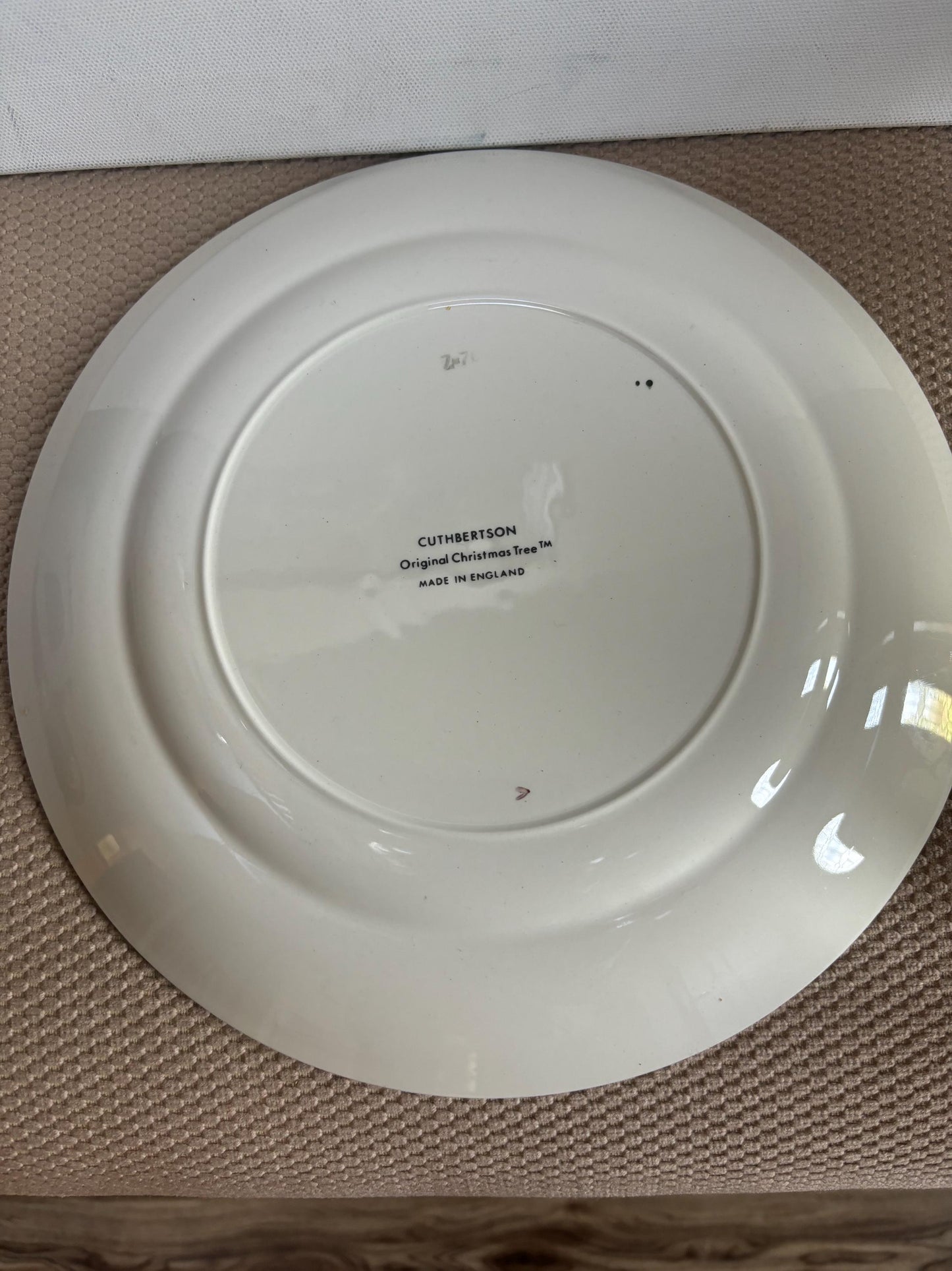 Vintage Christmas Tree Plate by Cuthbertson Made in England Lover Antiques and Vintage