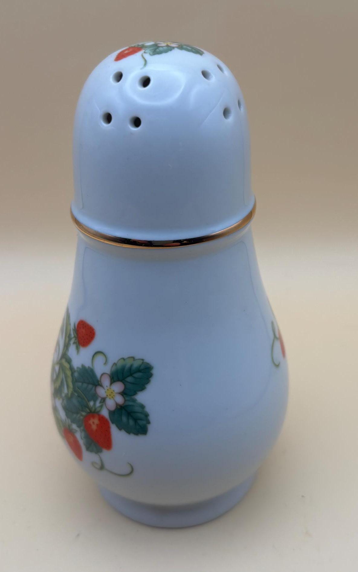 Vintage Porcelain Salt Shaker Avon Gold Gilded Lover Antiques and Vintage