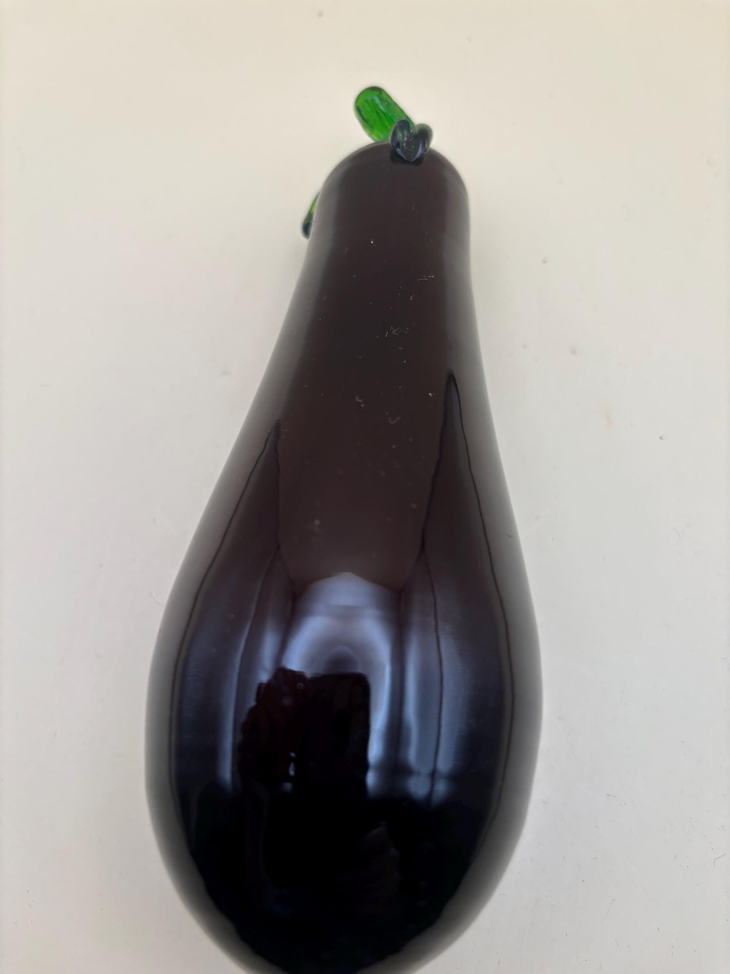 Vintage Eggplant Glass Figurine Lover Antiques and Vintage