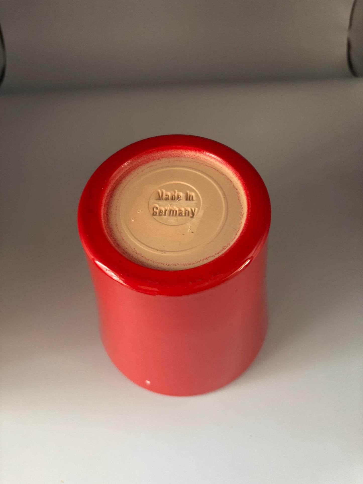 Germany Red Cachepot, Lover Antiques and Vintage
