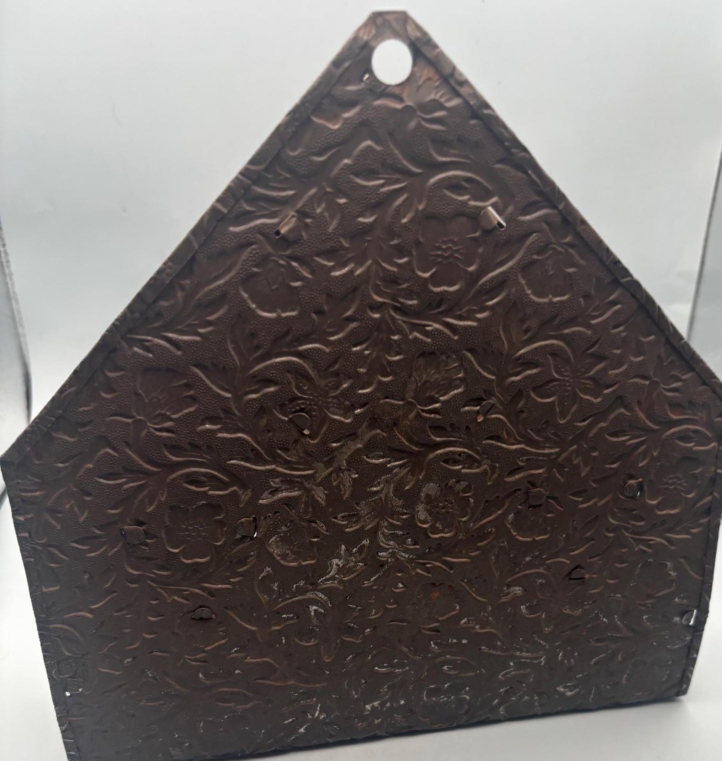 Vintage Embossed Copper Match Wall Mount Holder Kitchen Wall Rack Lover Antiques and Vintage