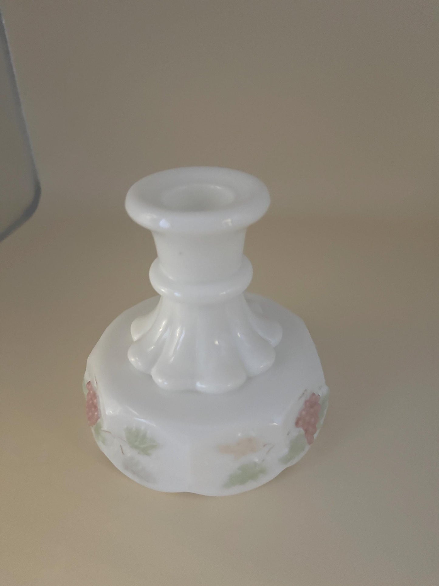 Vintage Westmoreland Grape Panel Set of Candle Holders Lover Antiques and Vintage