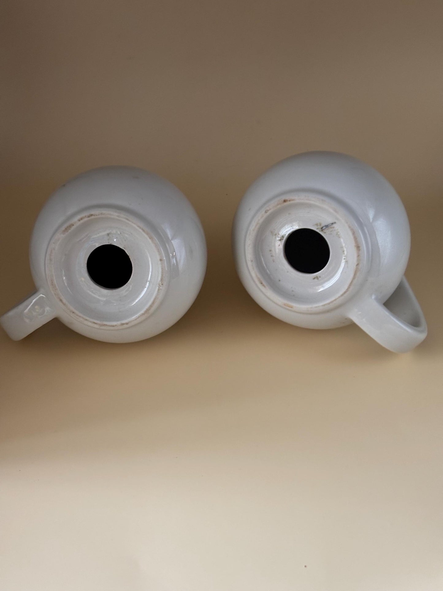 Hall China Salt & Pepper Shakers, Rose White Pattern, Porcelain Gift, Lover Antiques and Vintage