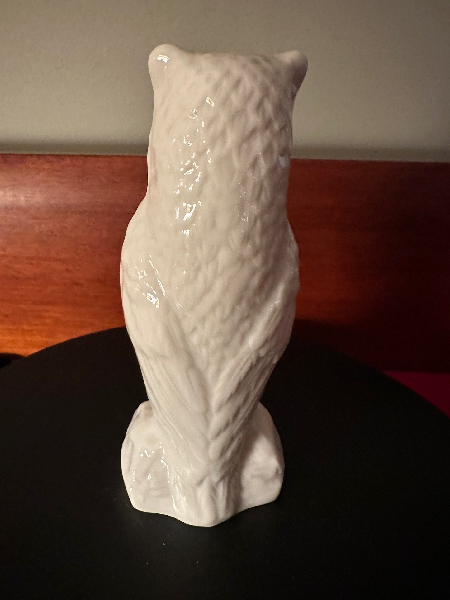 Vintage Belleek Ireland Porcelain Owl Figurine, 5"