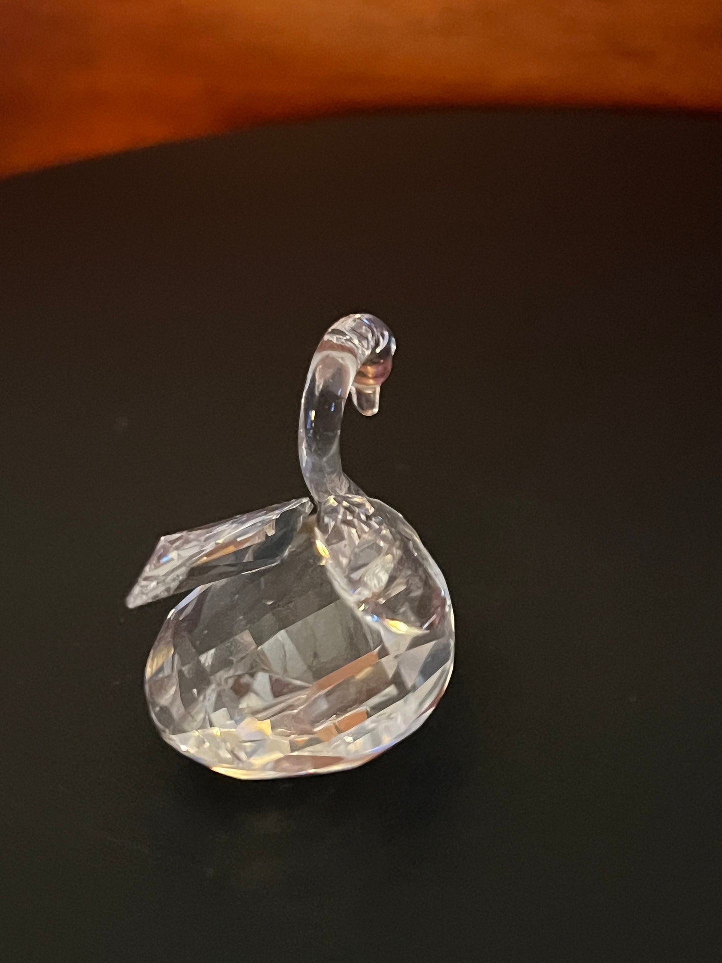 Vintage Swan Crystal Figurine, Lover Antiques and Vintage