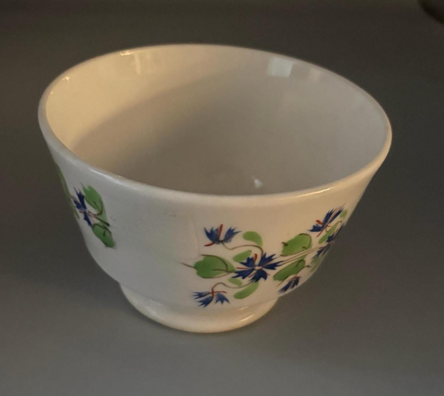 Vintage English Sprig Tea Cup Porcelain Dish Purple Flowers Dish Lover Antiques and Vintage