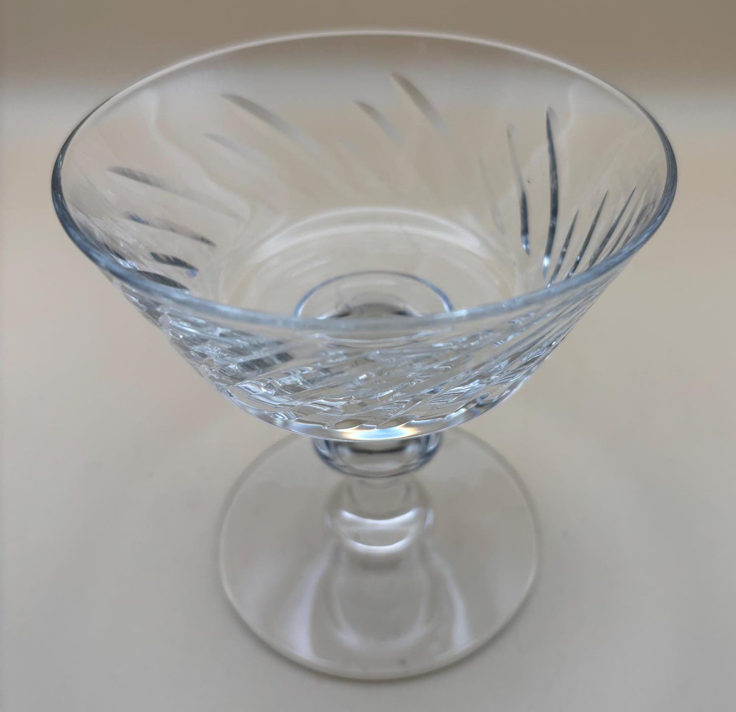 Vintage Crystal Dessert Glasses Set of 2 Lover Antiques and Vintage