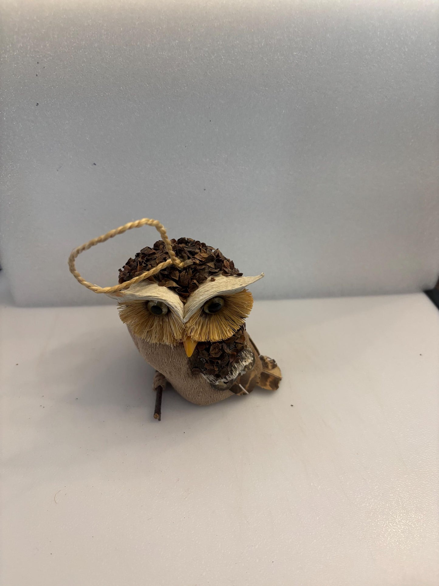 Vintage Owl Figurine Made of Wood Statue Lover Antiques and Vintage