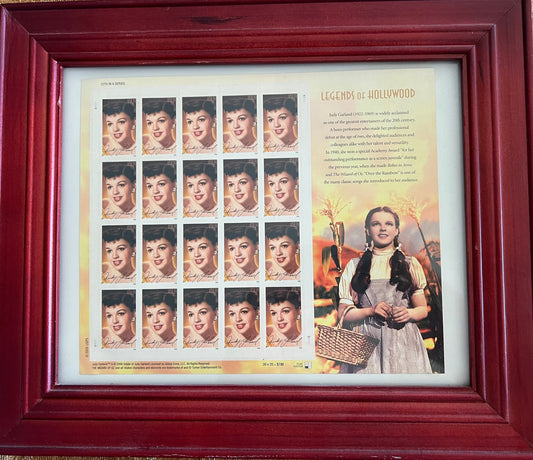 Framed Judy Garland Stamps: Legends of Hollywood, Wizard of Oz