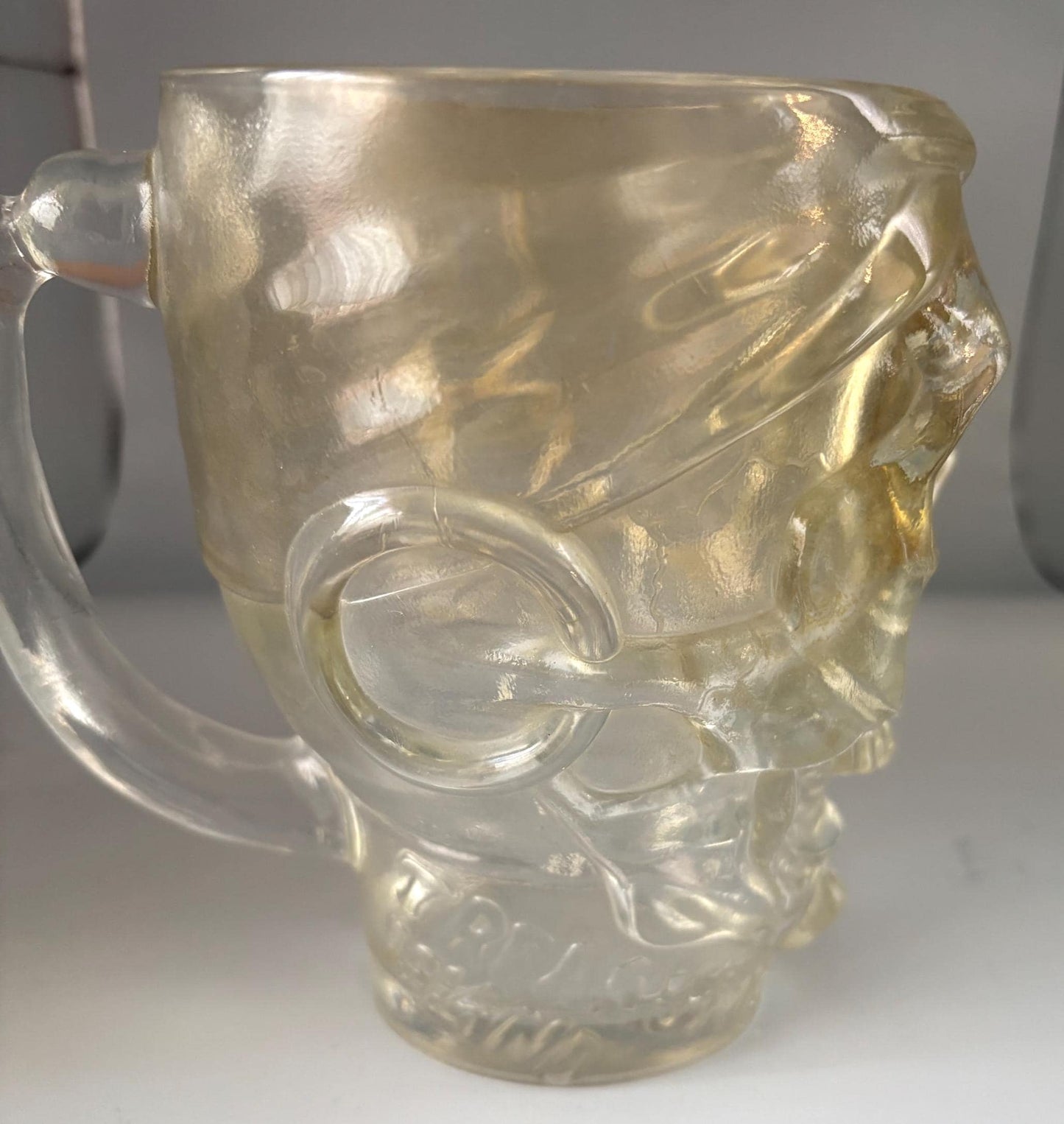Luminarc USA Glass Pirate Skull Mug, Treasure Island Casino in Las Vegas