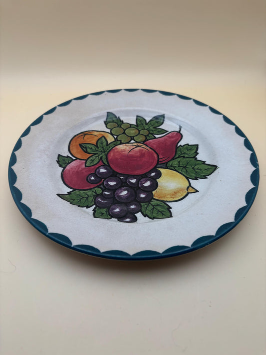 Vintage Fruit Pottery Plate Fruit Platter Lover Antiques and Vintage