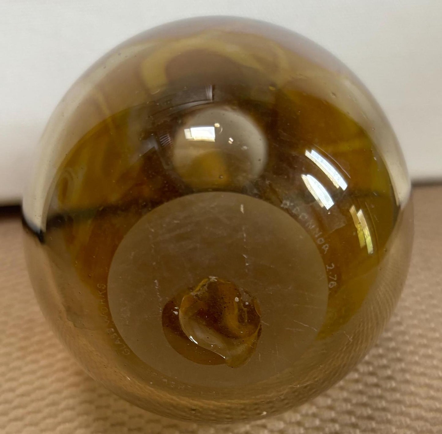 Vintage Hand Blown Vase: Signed D'Donnoa '76, Mountain Visions