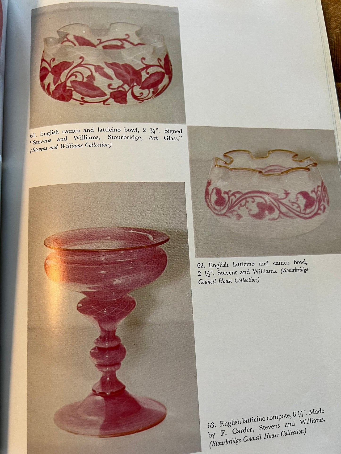 Vintage Carved European Art Glass Book by Ray & Lee Grover