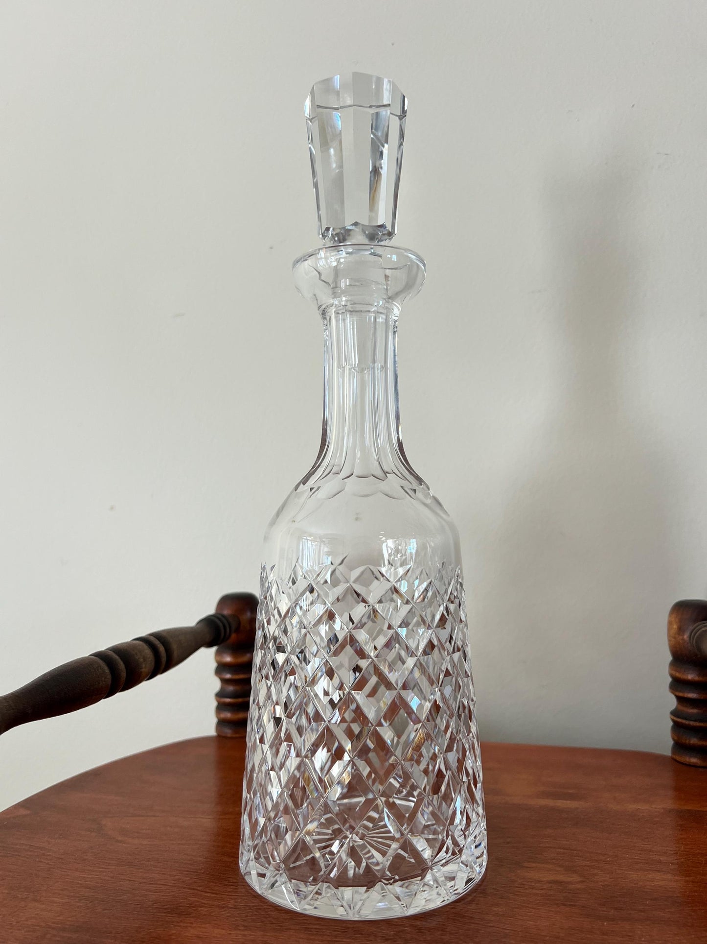 Vintage Waterford Wine Decanter & Stopper Crystal Cut Glass Art Lover Antiques and Vintage