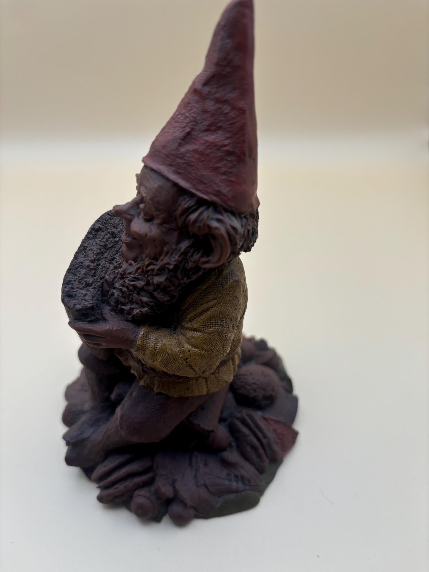 Vintage Gnome Newt with Book by Tom Clark Cairn Artists Mom Too Edition #85 Retired Lover Antiques and Vintage