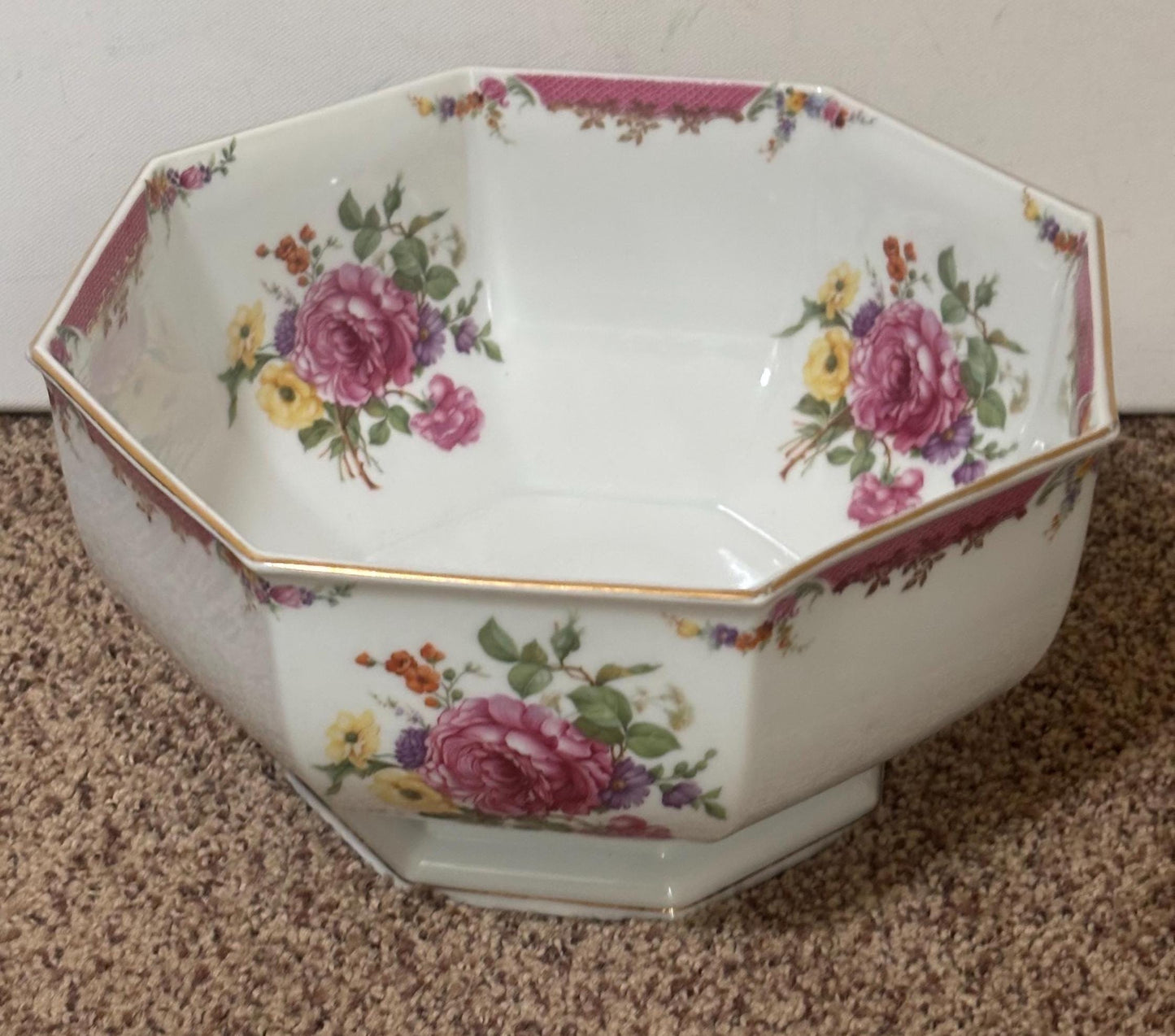 Rosenthal King Rose Bowl, Made in Bavaria, Lover Antiques and Vintage