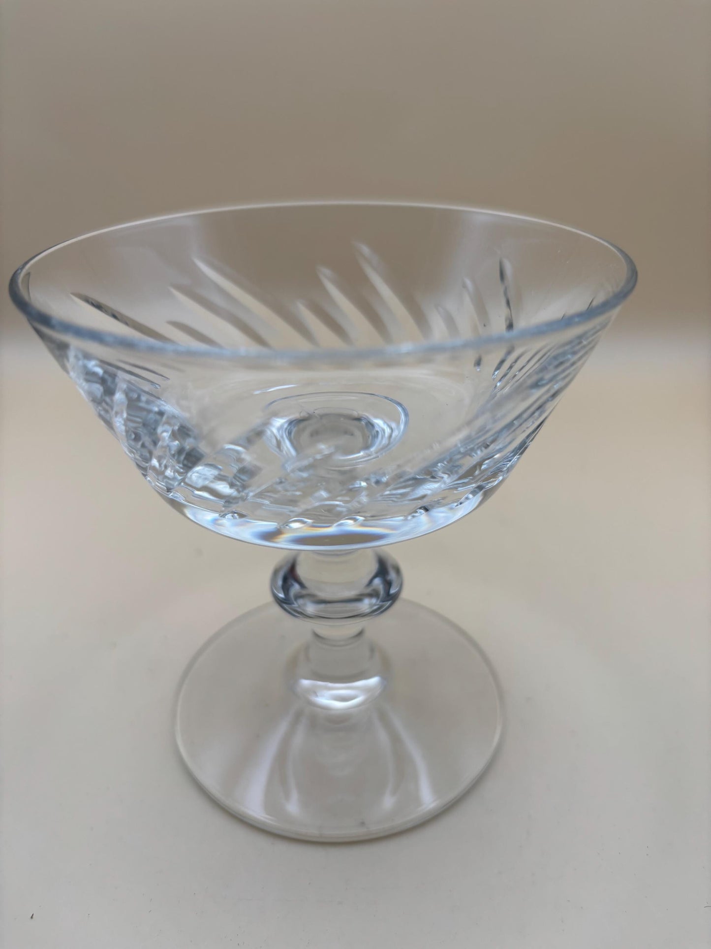 Vintage Crystal Dessert Glasses Set of 2 Lover Antiques and Vintage
