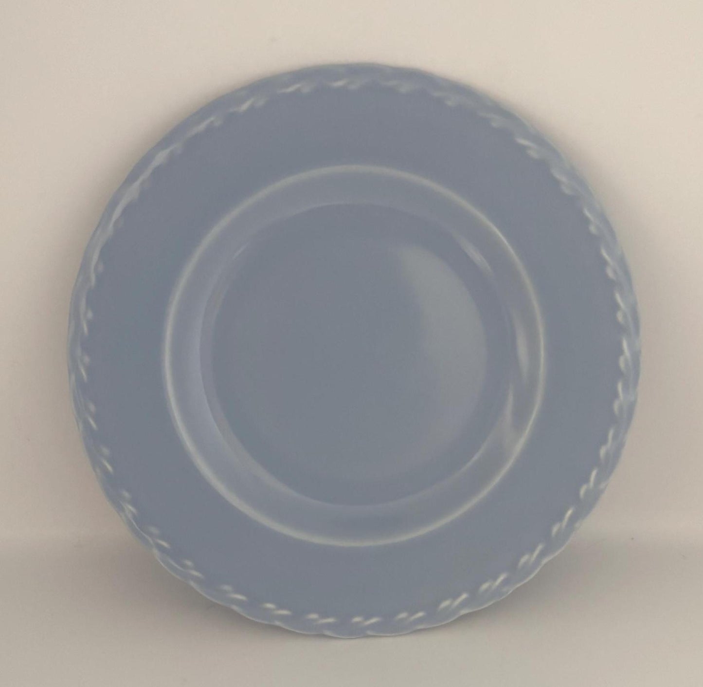 Vernon Kilns Native California Blue Bread Plate, Lover Antiques and Vintage