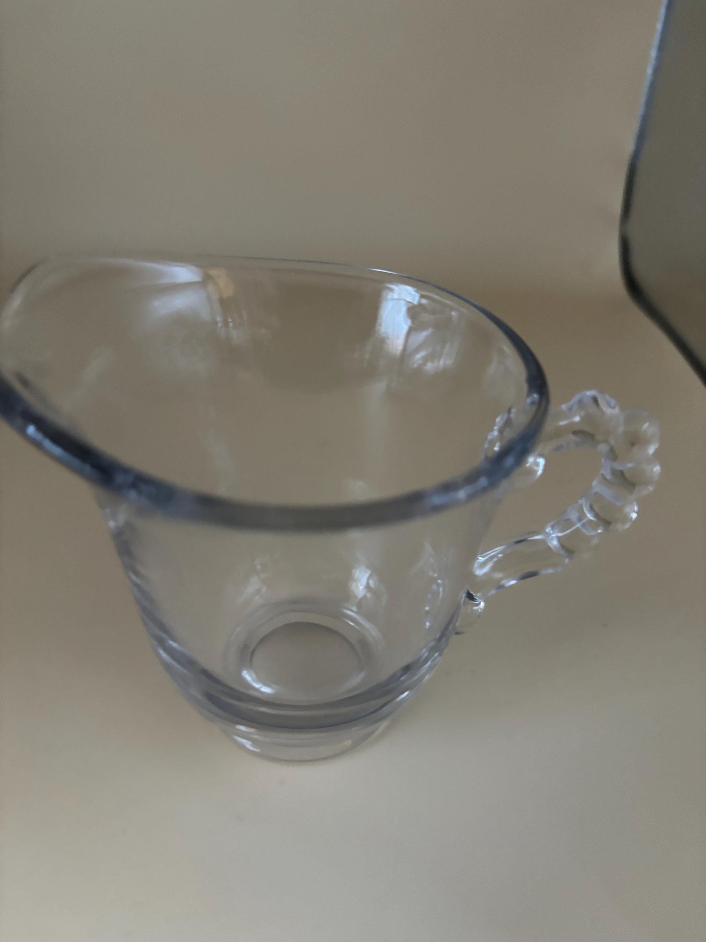 Antique Imperial Beaded Glass Candlewick Creamer Sugar and Holder Set Lover Antiques and Vintage