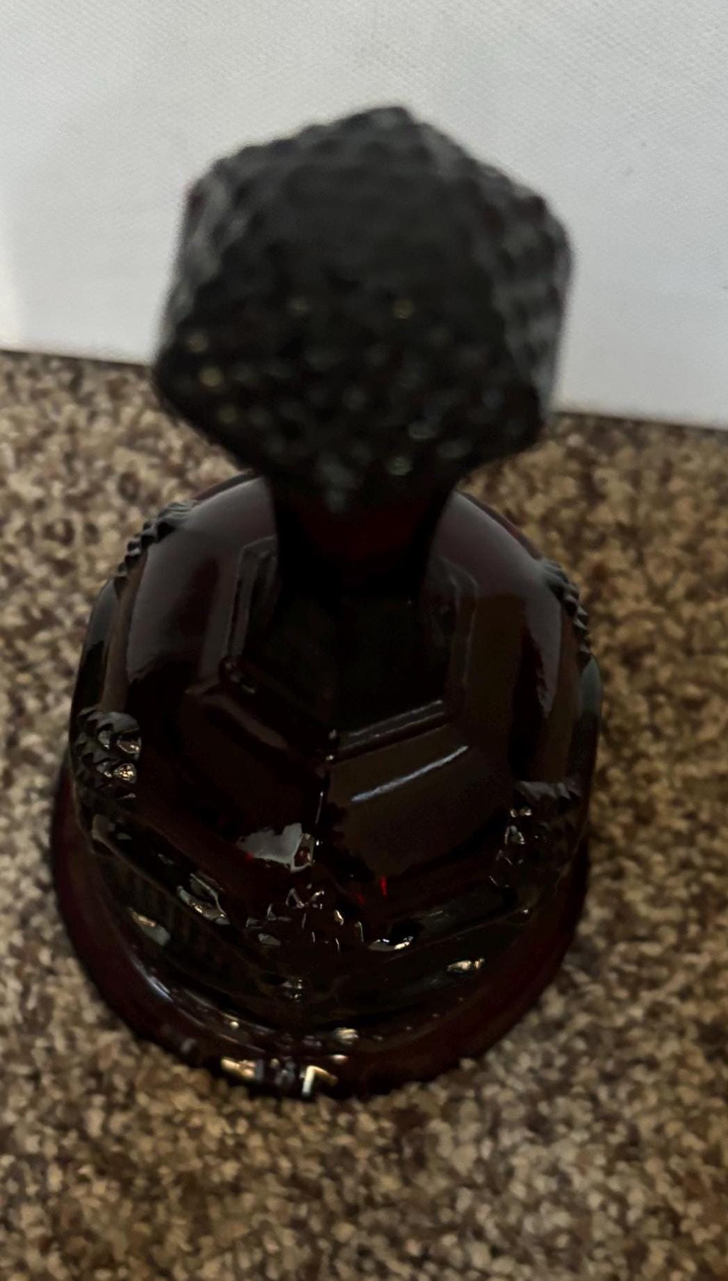 Vintage Avon Ruby Red Glass Bell Lover Antiques and Vintage