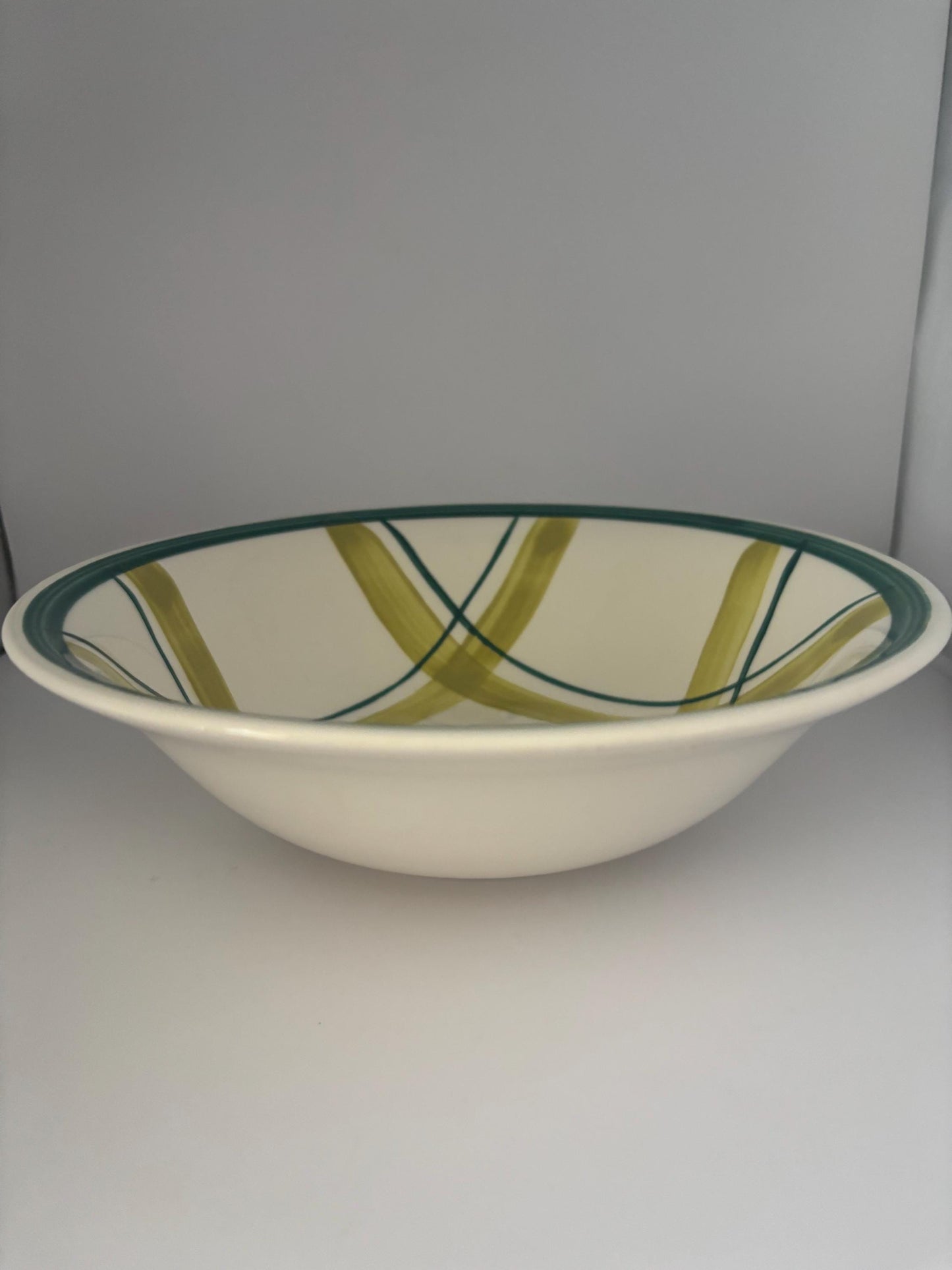 Knowles Pasadena Green Plaid Serving Bowl, Lover Antiques Vintage