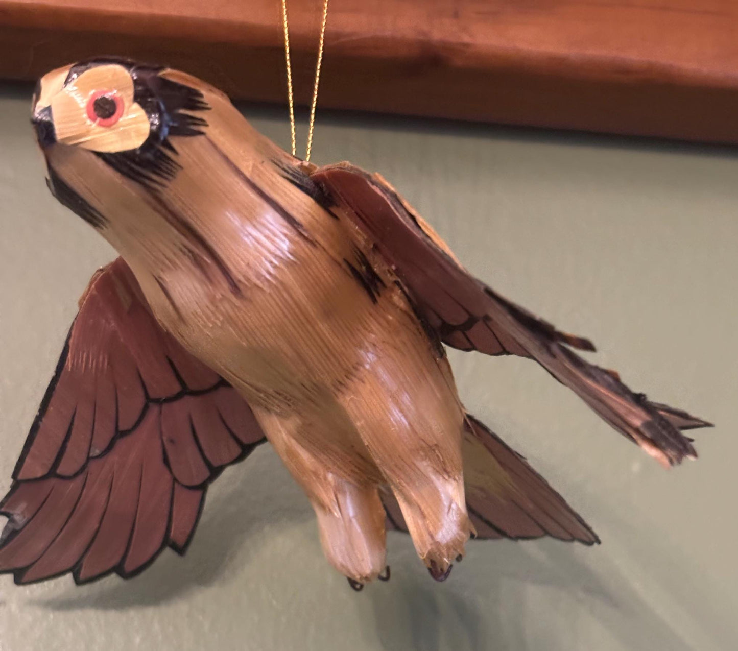 Vintage Flying Owl Copper Owl in Flight Ornament Gift For Her Lover Antiques and Vintage