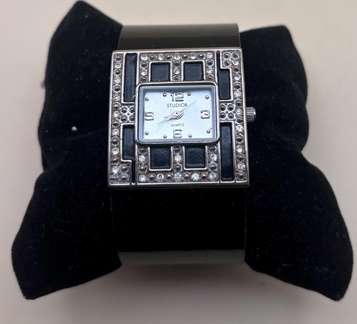 Vintage Geneva Platinum Quartz Watch Lover Antiques and Vintage