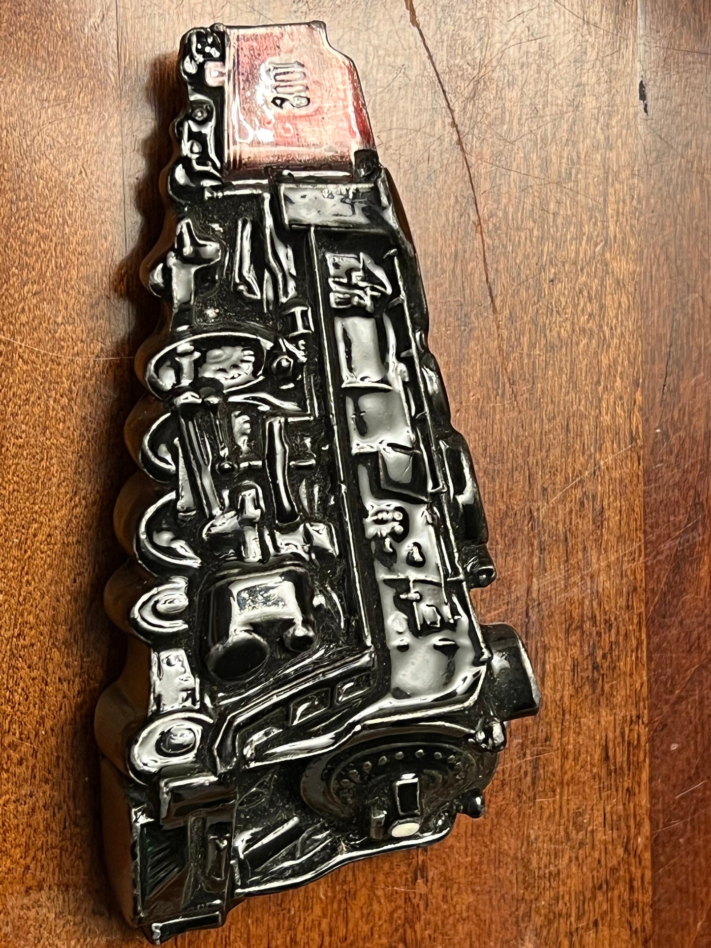 Vintage Locomotive Train Belt Buckle by Bergamot Brass Works, K-39, Train Engine Belt Buckle, Lover Antiques and Vintage