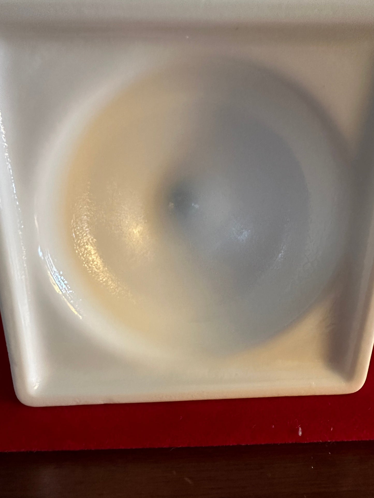 Vintage Milk Glass Urn Vase: Greek Key Planter