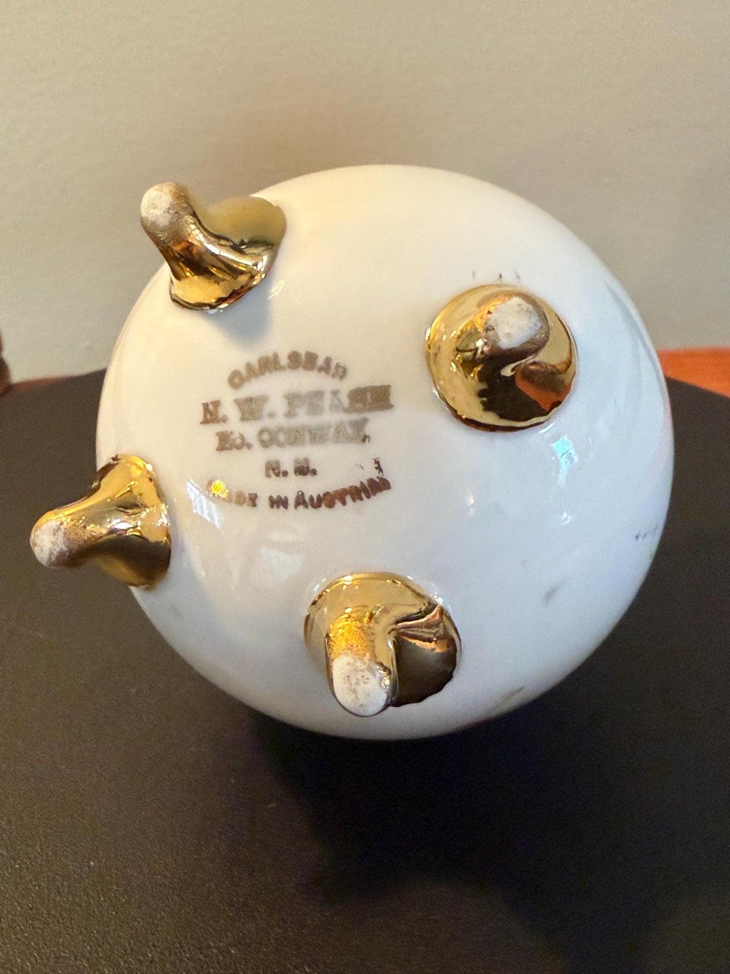 Vintage Carlsbad NW Pease Austrian Vase with Pink Roses Mount Kearsarge No Conway NH Lover Antiques and Vintage