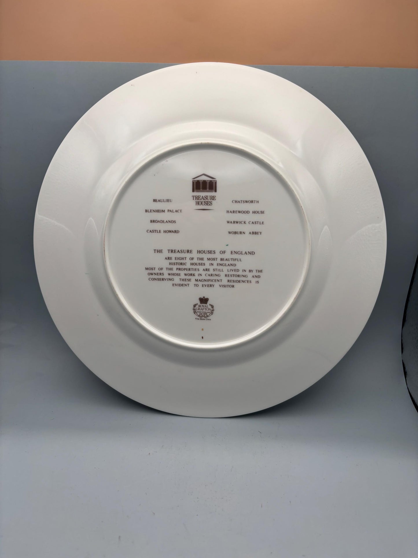 Royal Grafton Plate, Bone China Treasure House Large Platter, Lover Antiques and Vintage