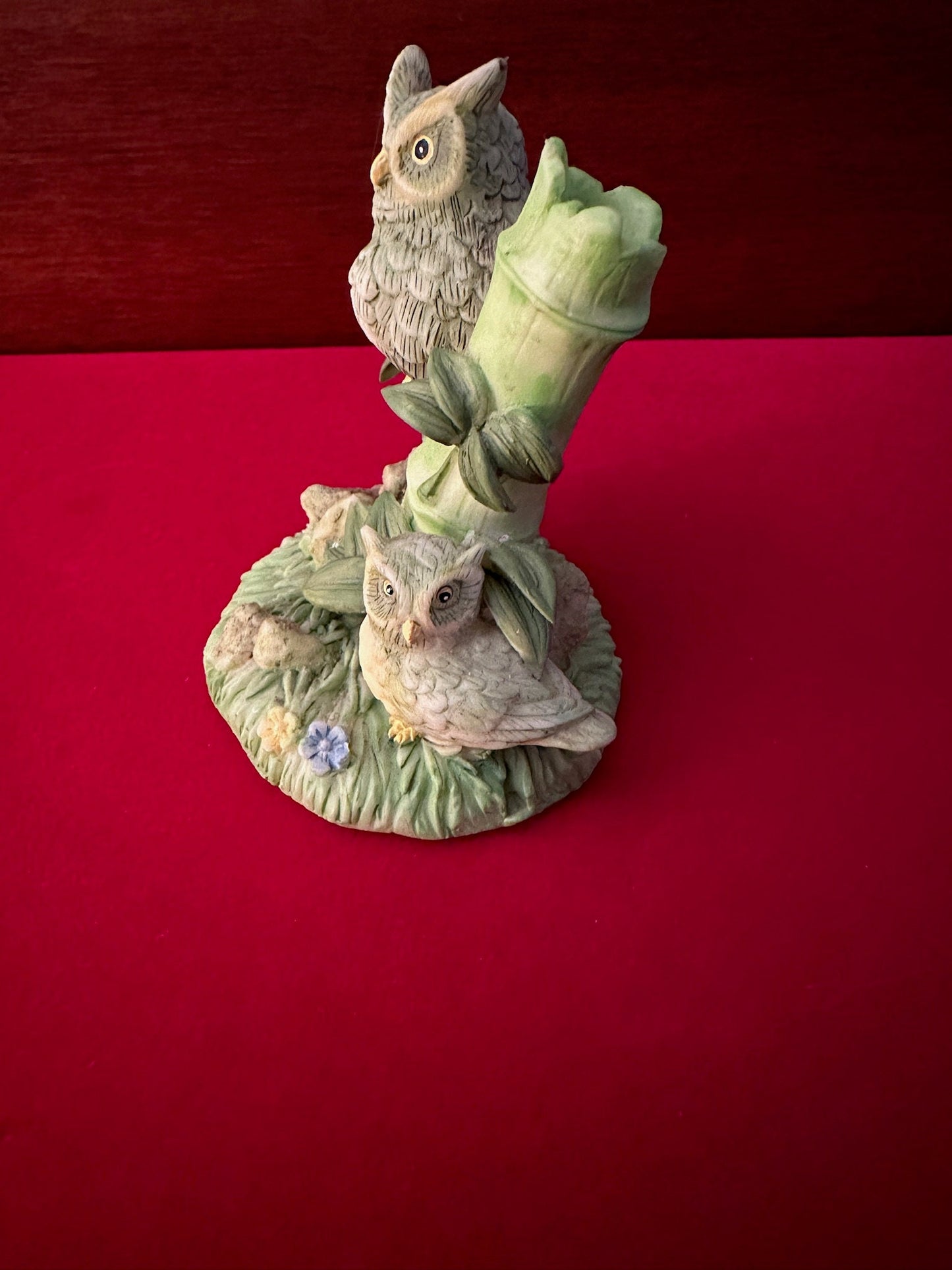 Vintage Porcelain Owl Figurine, Lover Antiques and Vintage