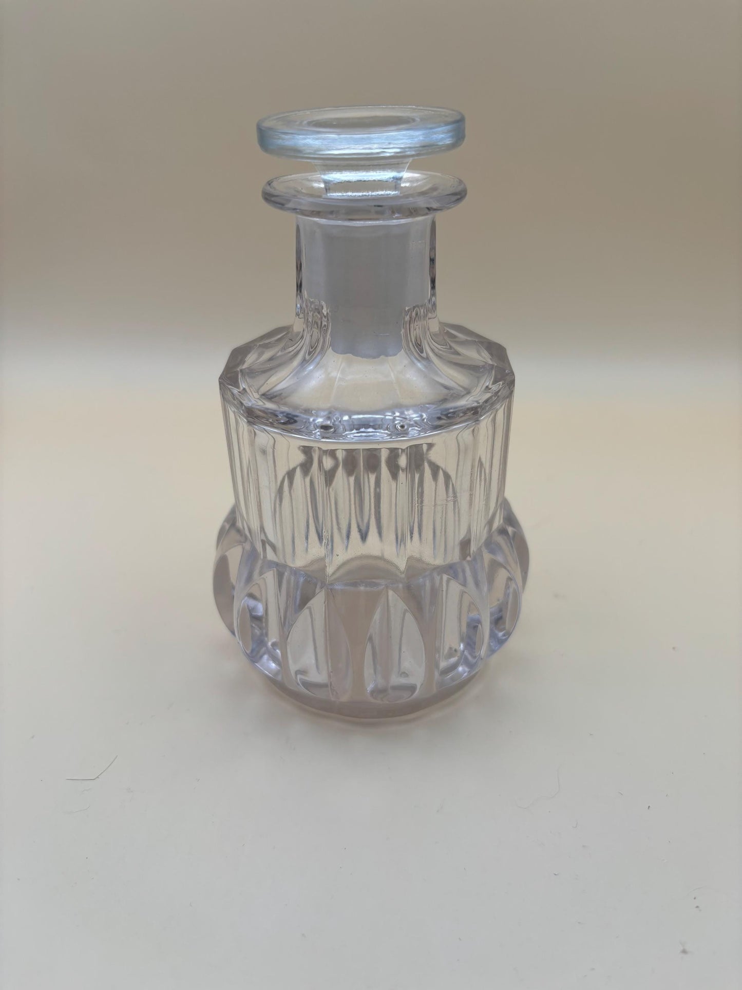 Vintage Glass Perfume Bottle with Stopper Glass Decanter Lover Antiques and Vintage