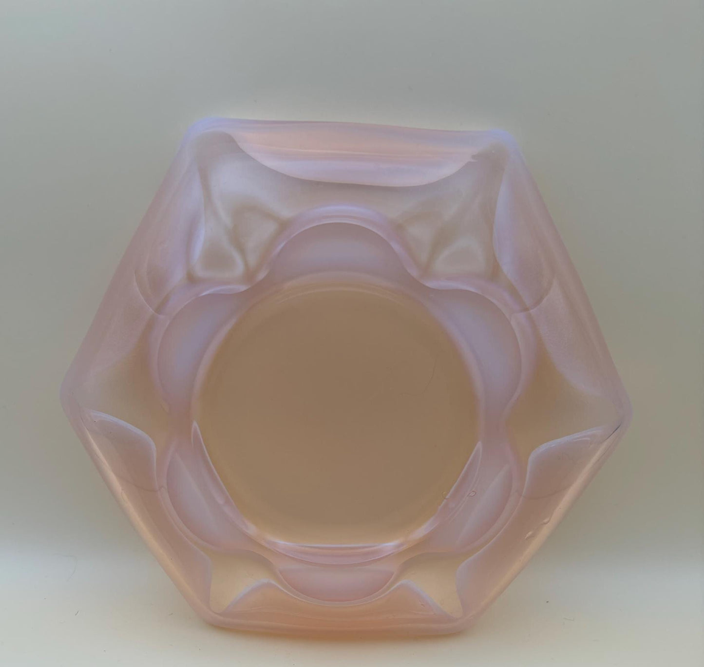 Vintage Fenton Pink Opalescent Vase Cranberry Dish Lover Antiques and Vintage