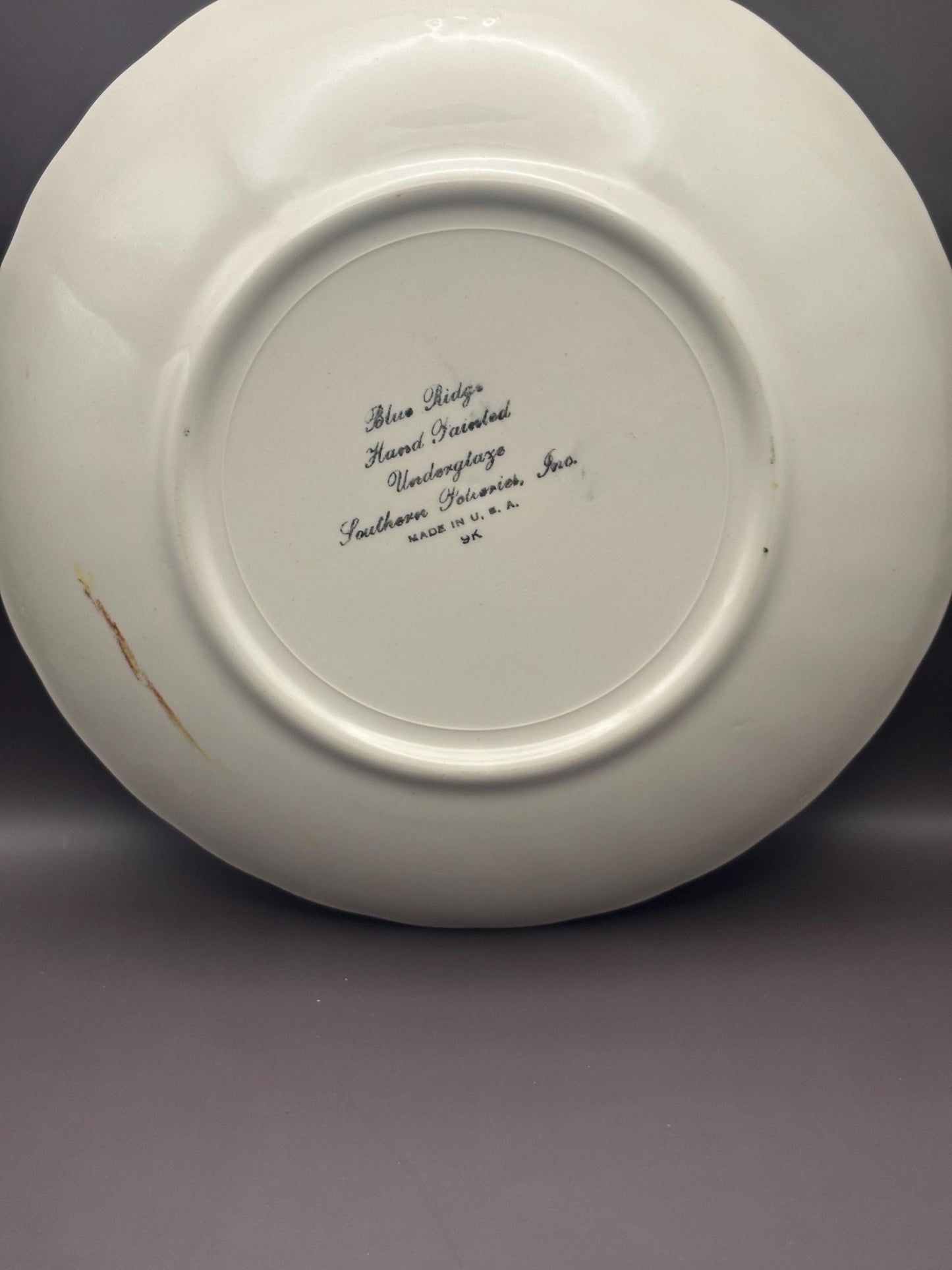 Blue Ridge Southern Potteries Serving Bowl, Ridge Daisy Yellow Flower Design, Lover Antiques and Vintage