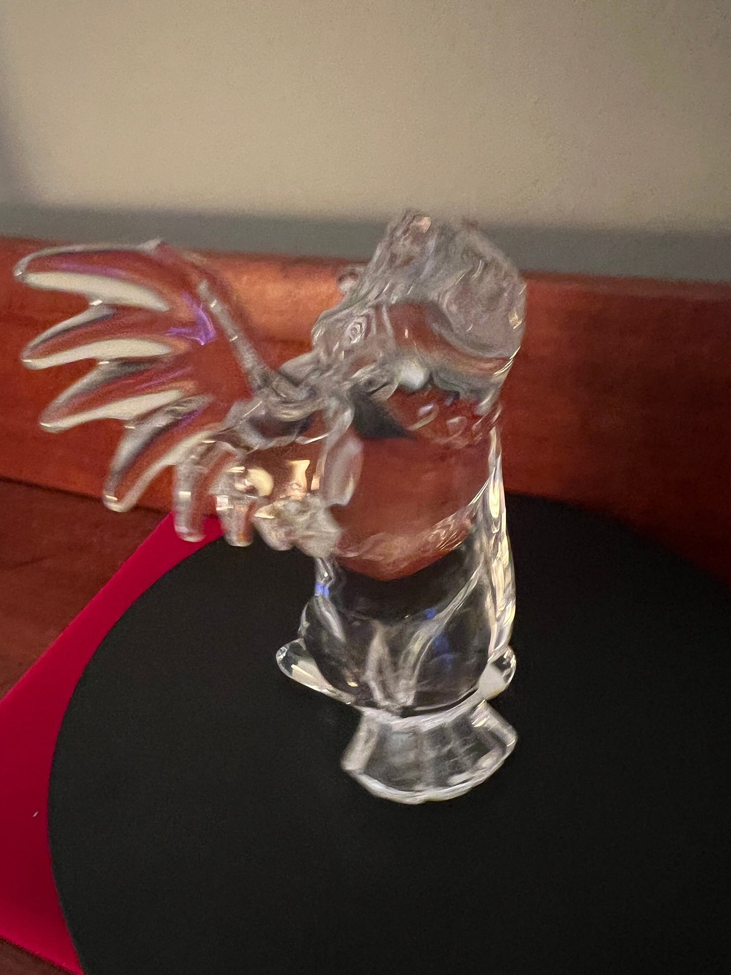 Vintage Lenox Wise Owl Lead Crystal Glass Figurine, Lenox Disney Owl, 24kt Guilding, Lover Antiques and Vintage