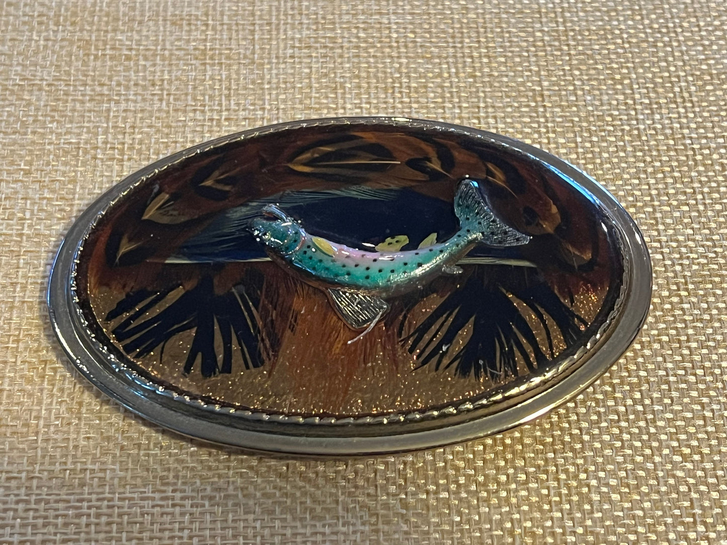 Vintage Fish Belt Buckle - Beaver Buckle Co. - Made in USA