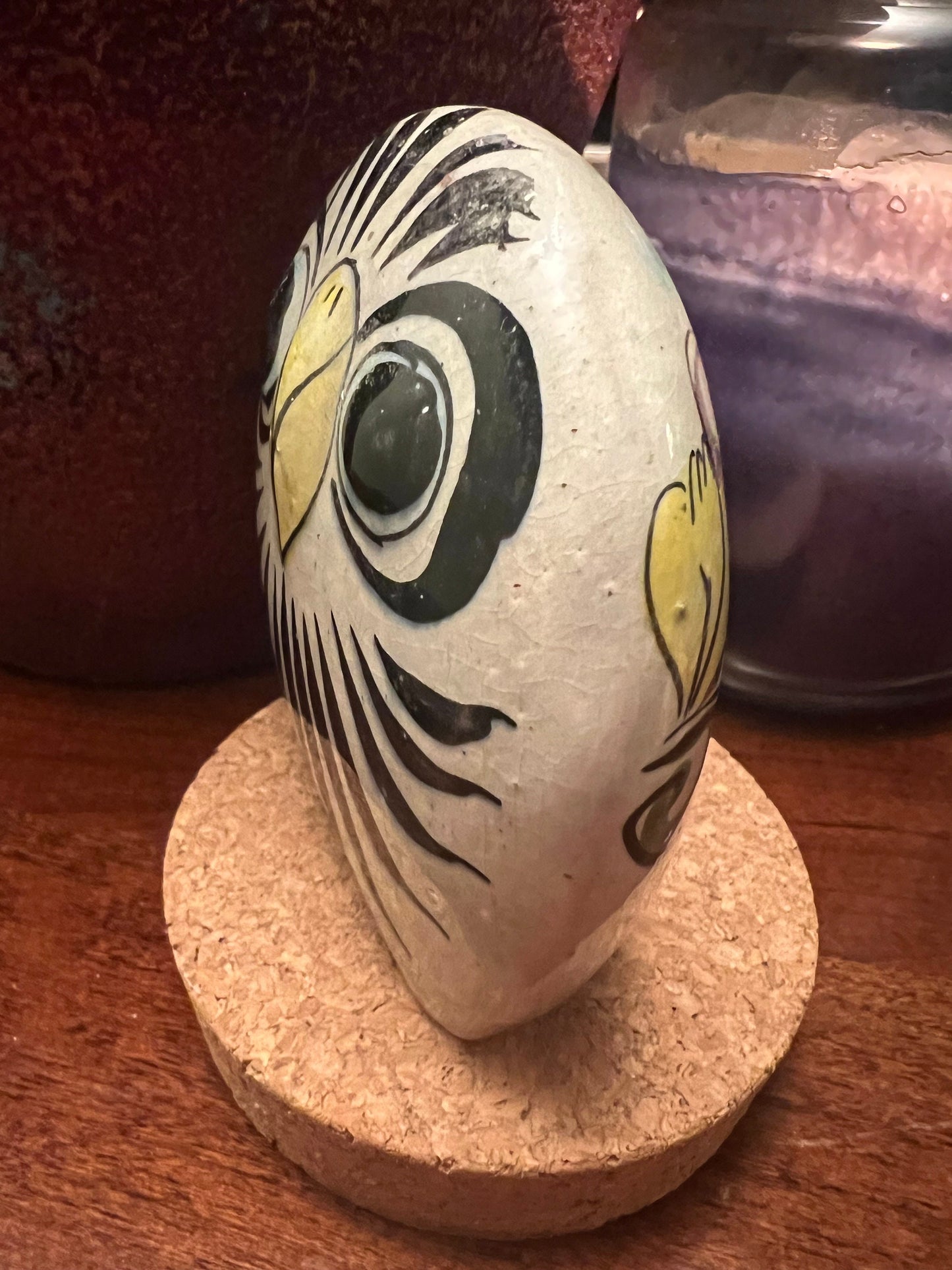 Vintage Tonala Mexican Pottery Owl: Signed CAT Solis, Ken Edwards Style