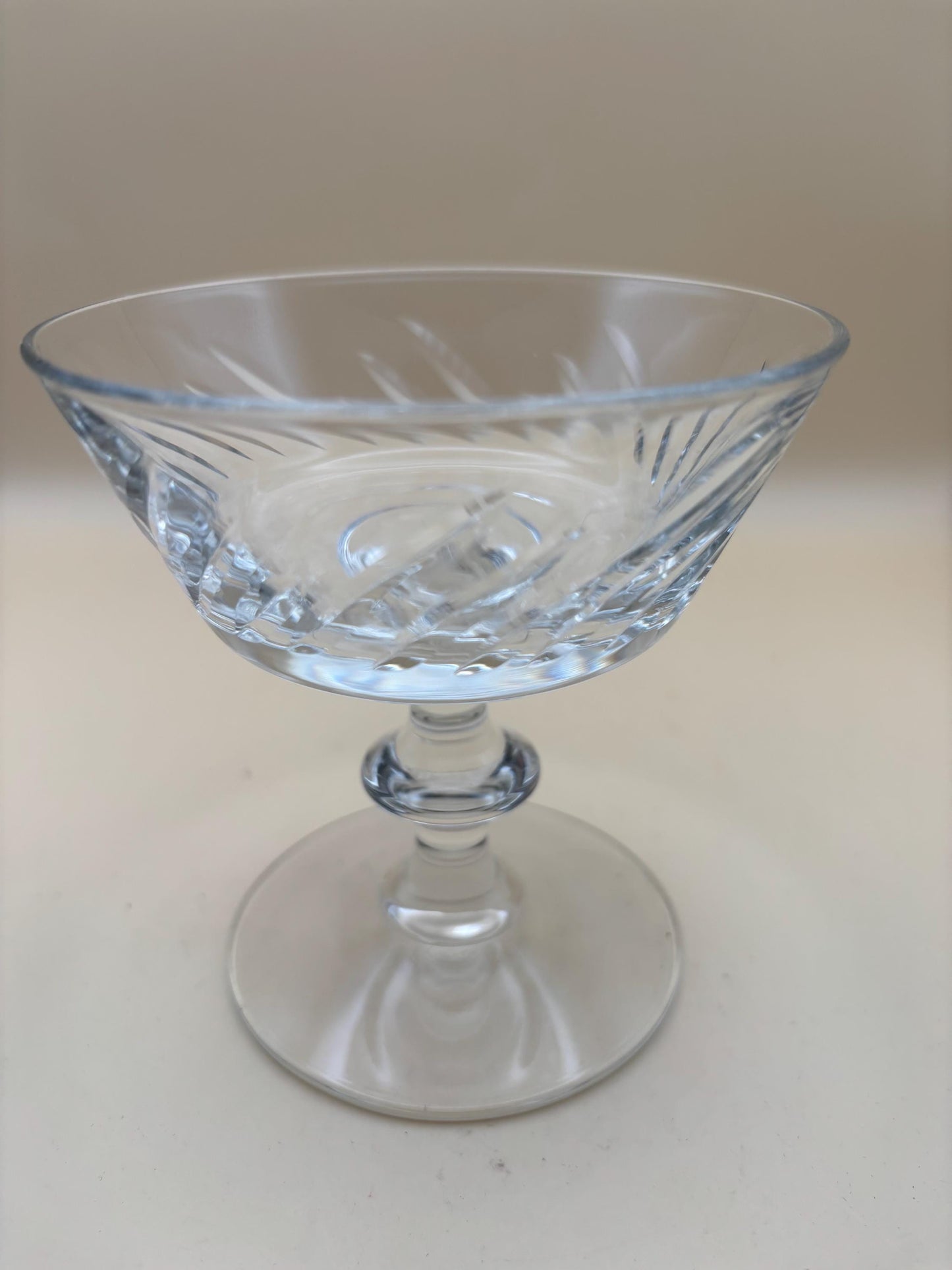 Vintage Crystal Dessert Glasses Set of 2 Lover Antiques and Vintage
