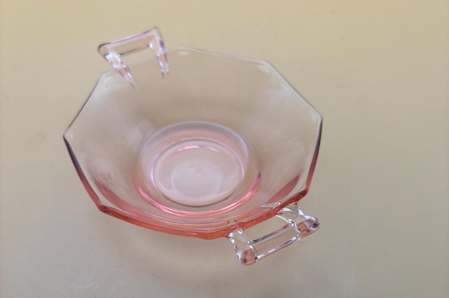 Antique Heisey Pink Glass Small Nut or Candy Dishes Set of 2 Pink Glass with Handles Lover Antiques and Vintage