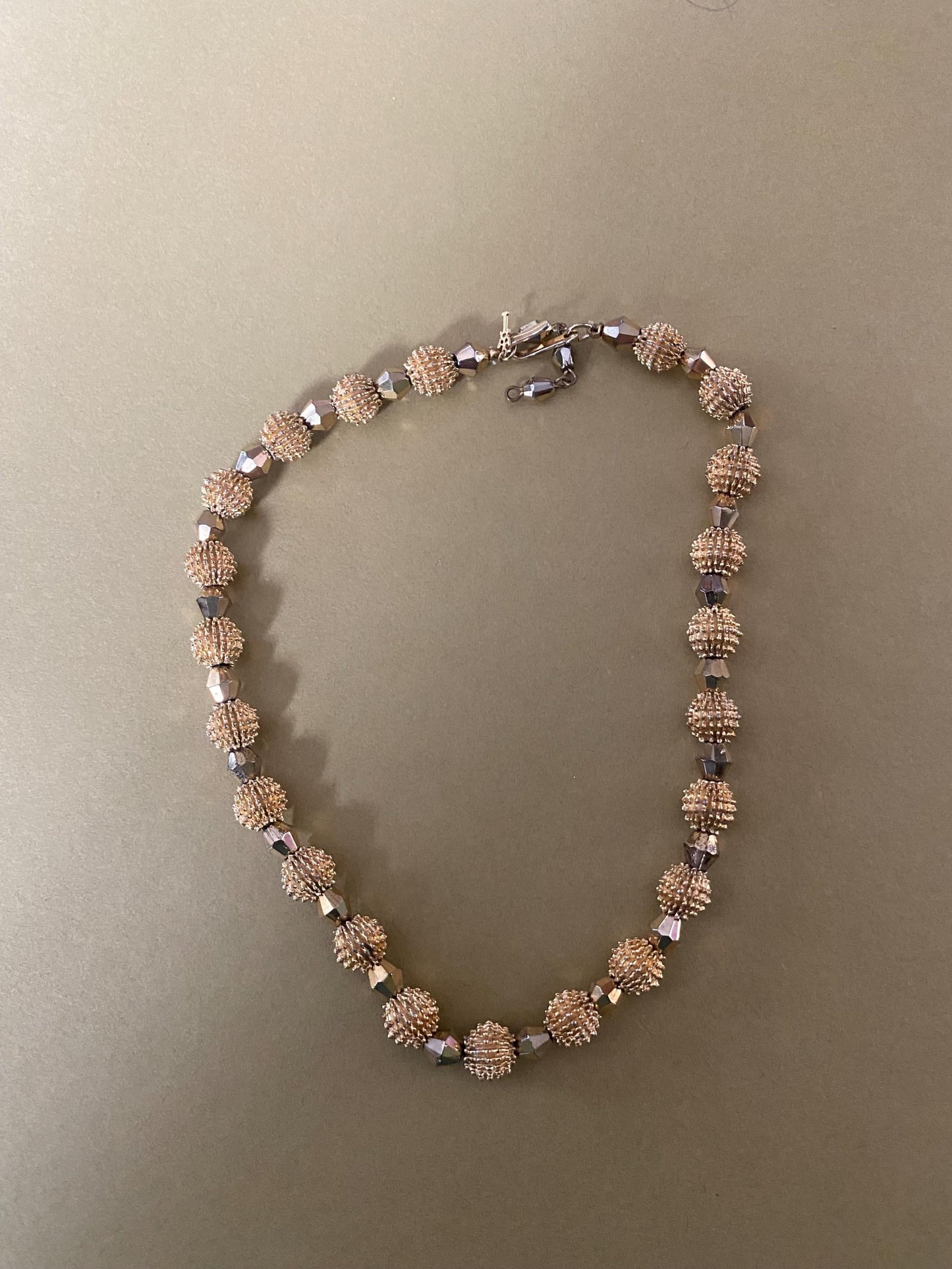 Vintage Crown Trifari Nubby Gold Style Choker Necklace Jewelry by Trifari Electra Collection Lover Antiques and Vintage