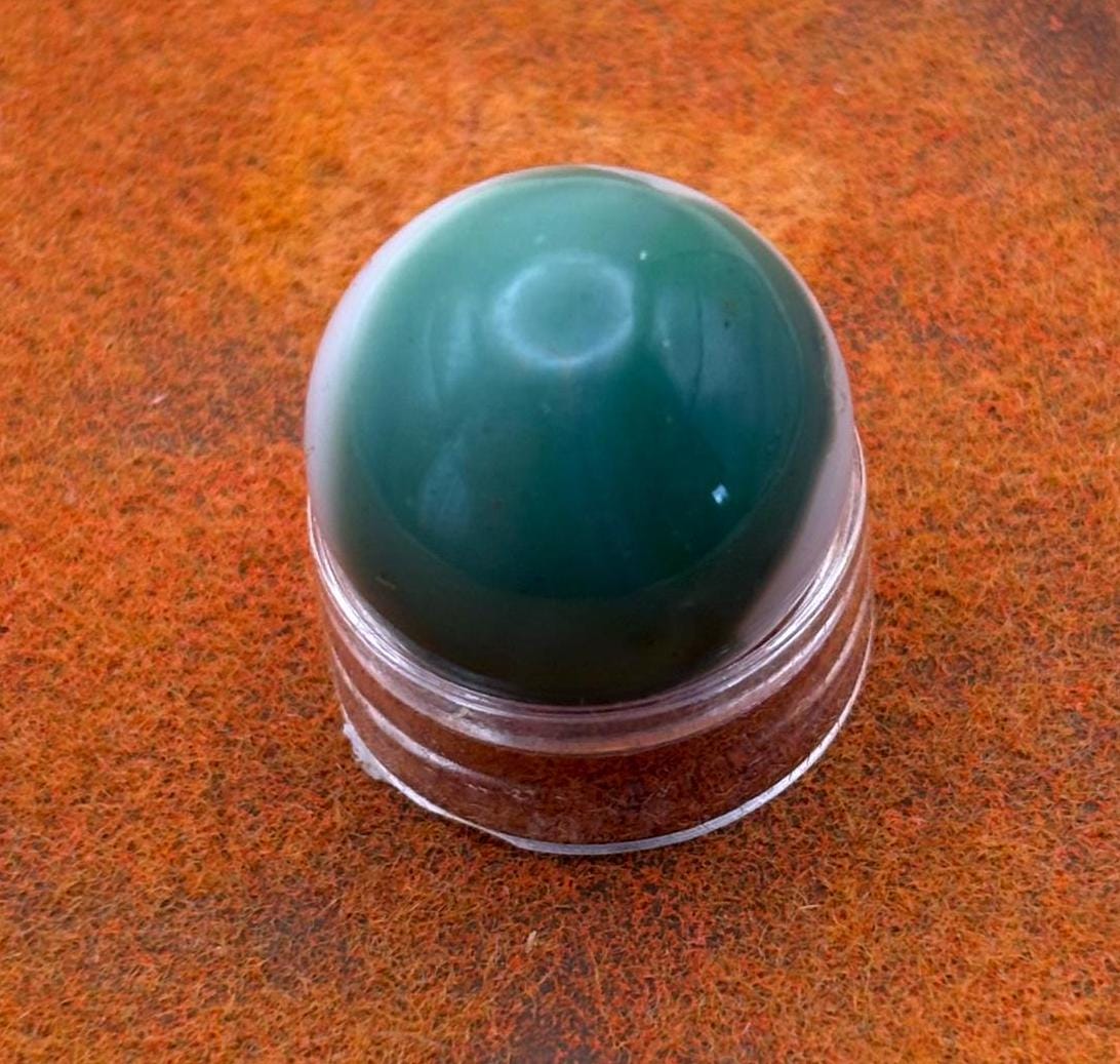 Vintage Vitro All Red Glass Marble Lover Antiques and Vintage