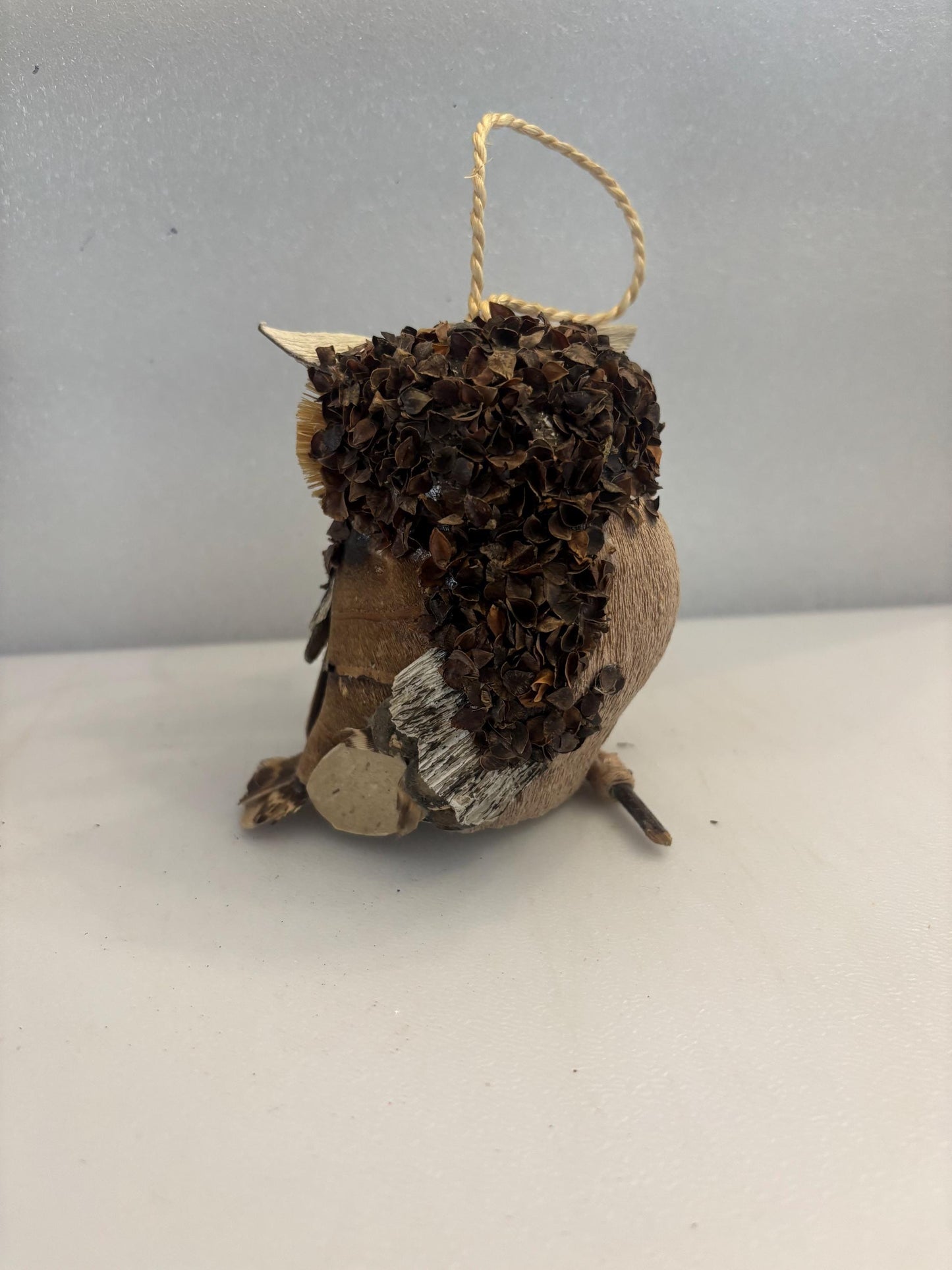 Vintage Owl Figurine Made of Wood Statue Lover Antiques and Vintage