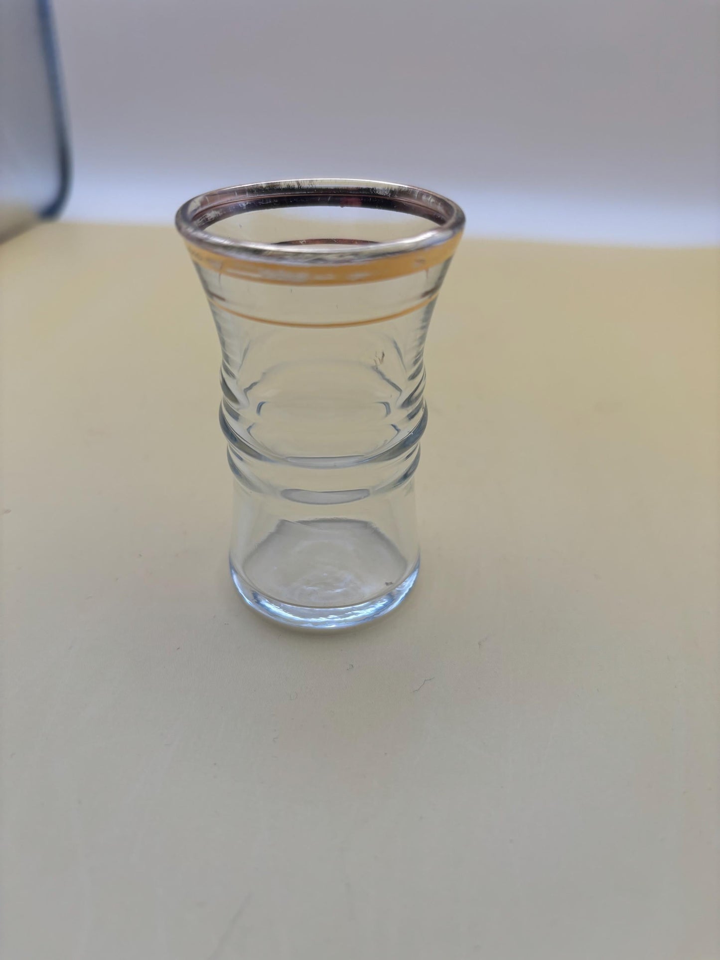 Vintage Gold Gilded Shot Glass Lover Antiques and Vintage