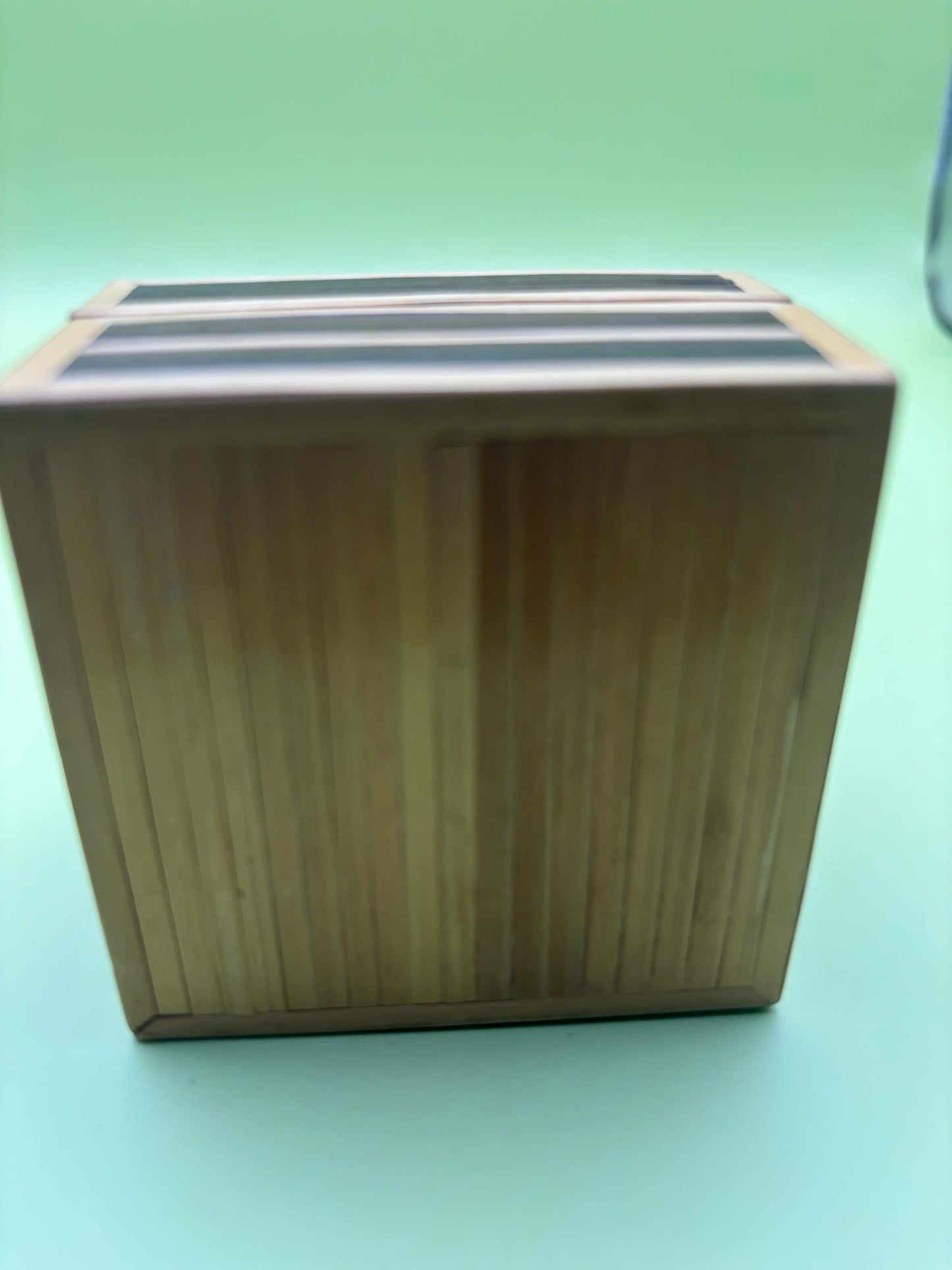 Vintage Wood with Marquetry Inlay Jewelry Box Trinket Box Lover Antiques and Vintage