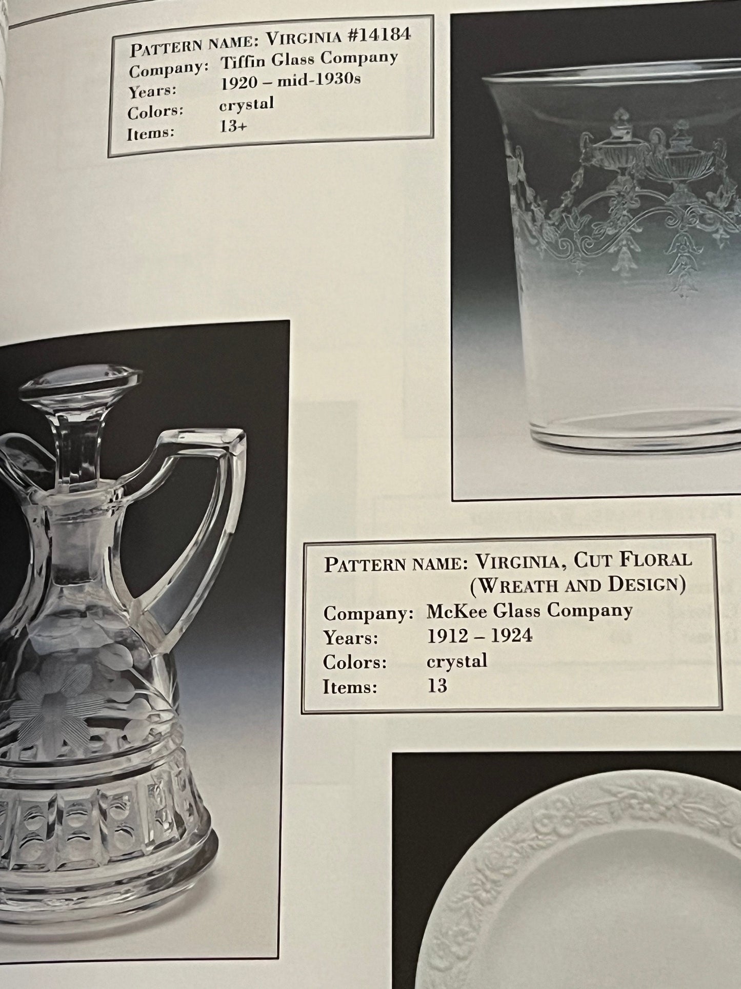 Florence's Glassware Pattern Identification Guide: Vintage Glass Art Book